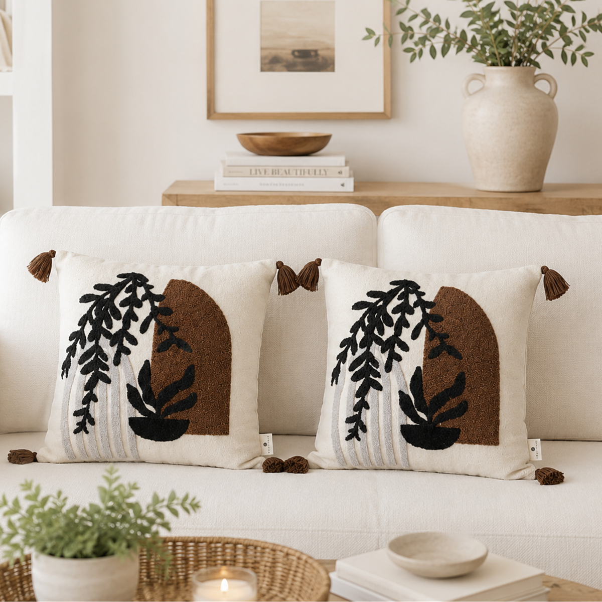 Noir Arch Cushion Cover