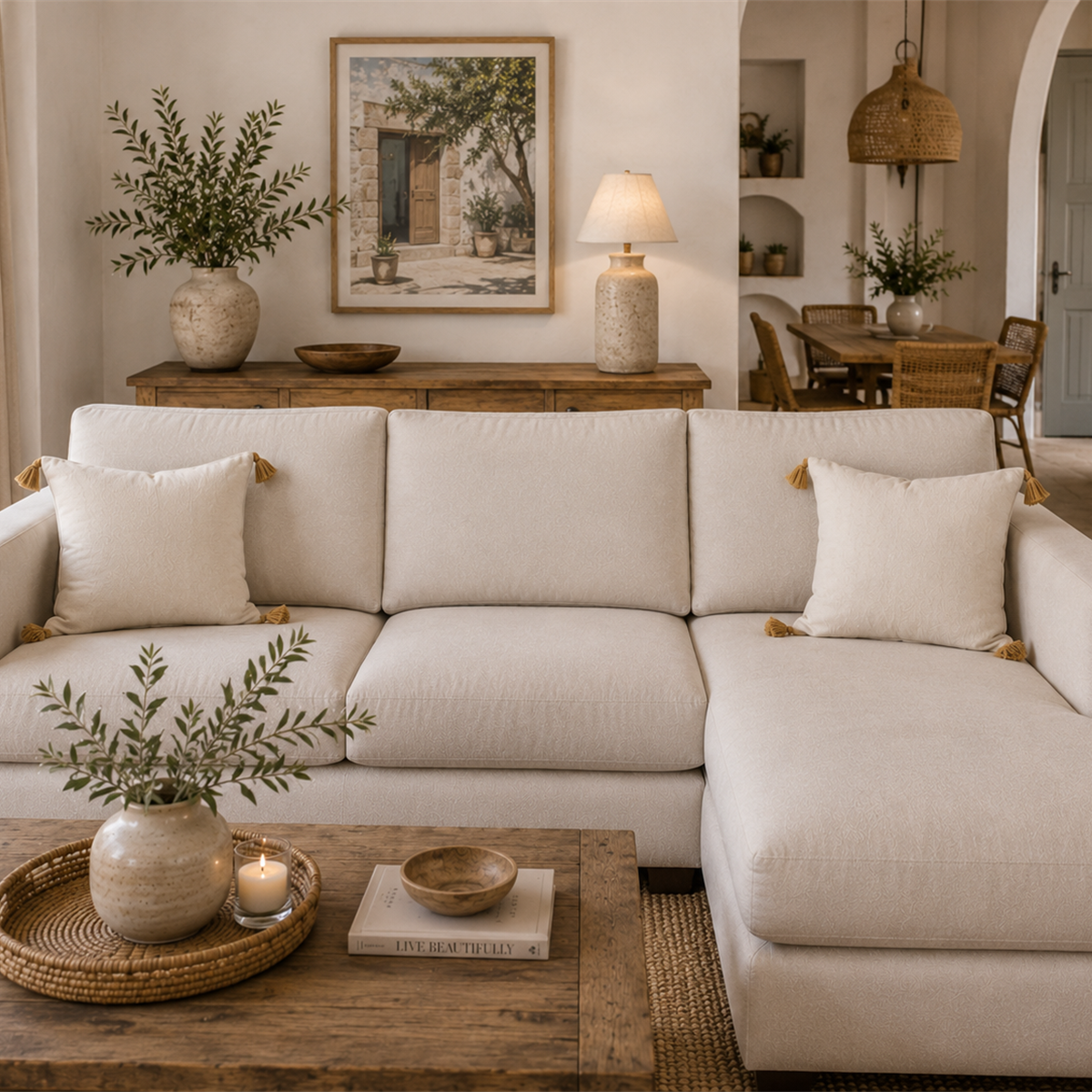 Sand Tassel Cushion Cover