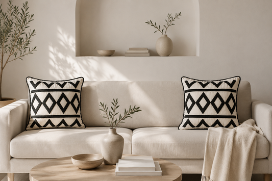 Black Diamond Cushion Cover