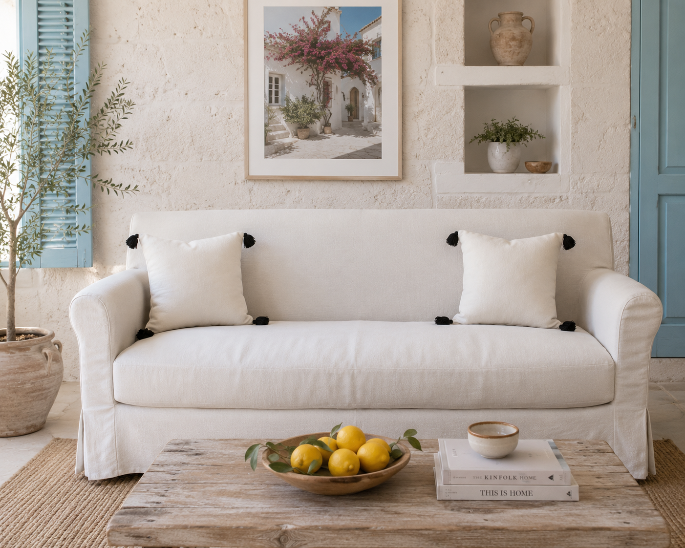 Black Tassel Cushion Cover