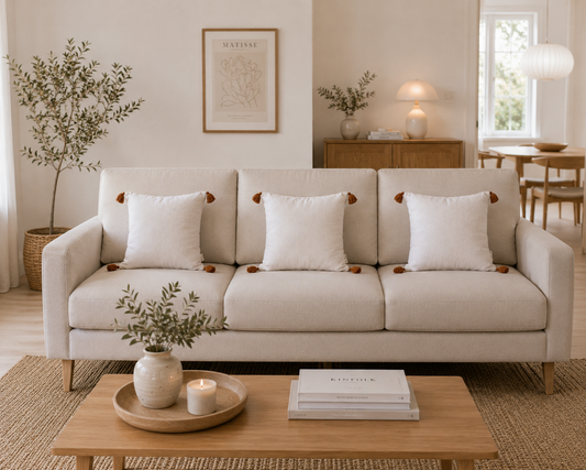Cocoa Tassel Cushion Cover