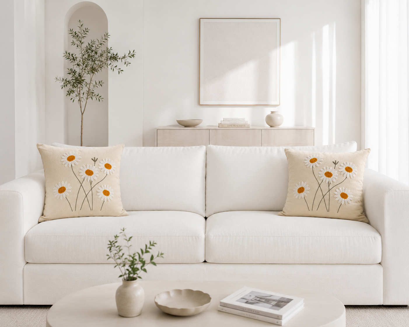 Daisy Meadow Cushion Cover