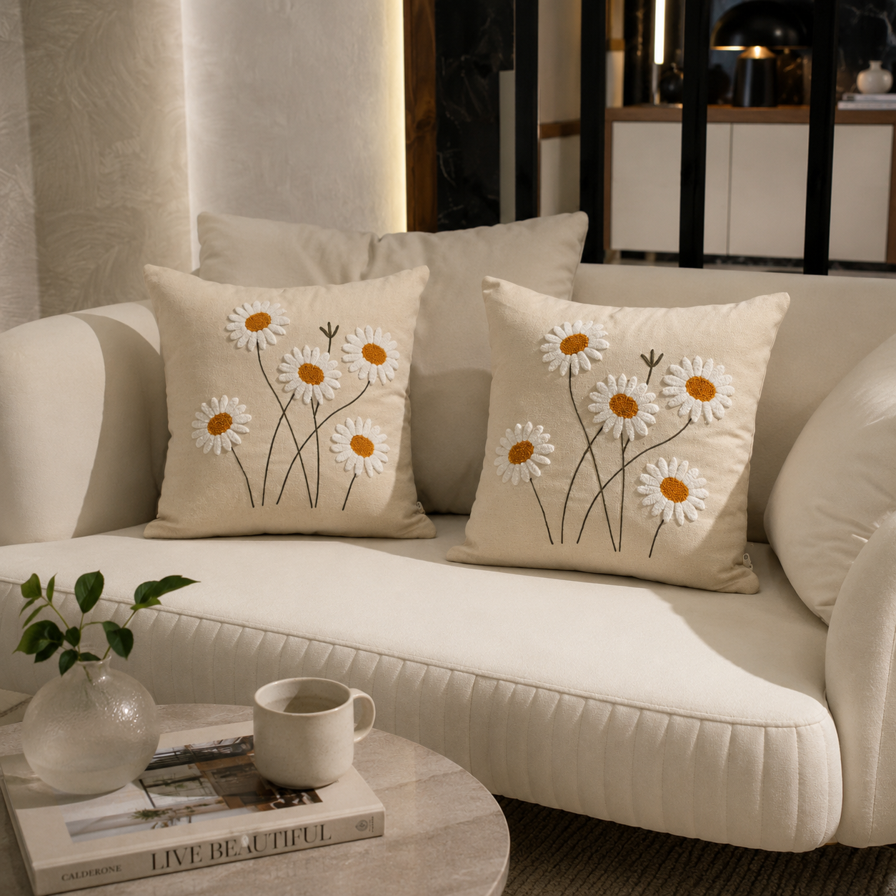 Daisy Meadow Cushion Cover