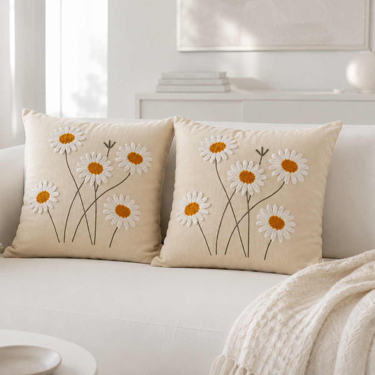 Daisy Meadow Cushion Cover