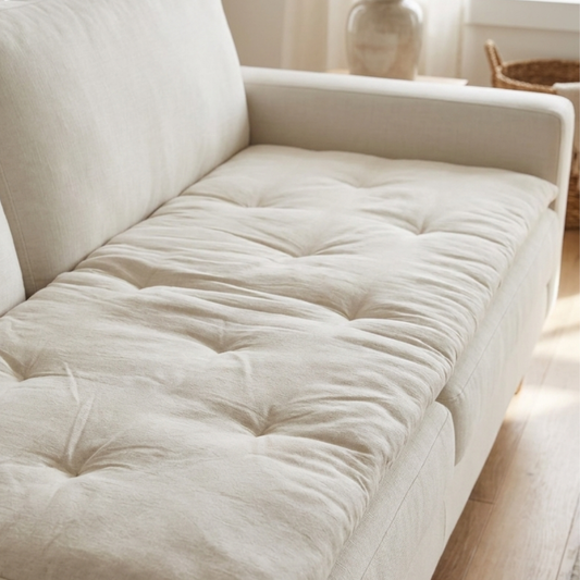 Linen Sofa Topper Natural