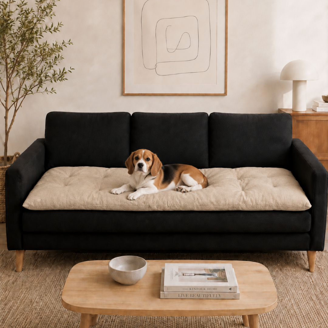 Linen Sofa Topper Natural