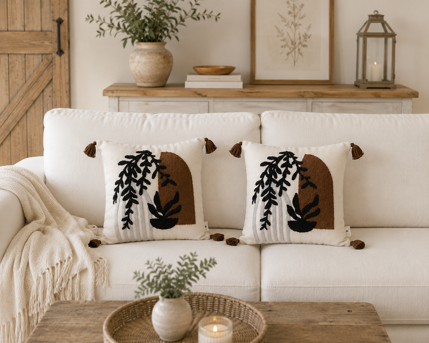 Noir Arch Cushion Cover