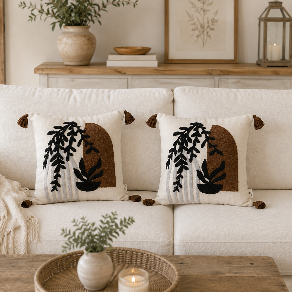 Noir Arch Cushion Cover