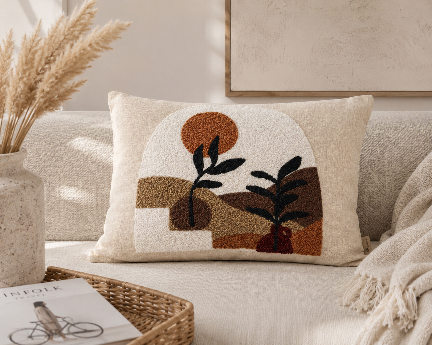 Sunset Valley Lumbar Cushion Cover