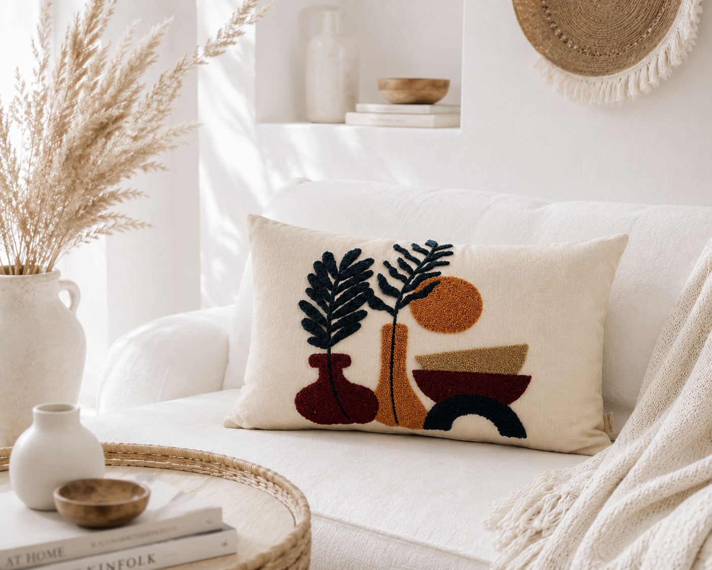 Sunset Vase Lumbar Cushion Cover