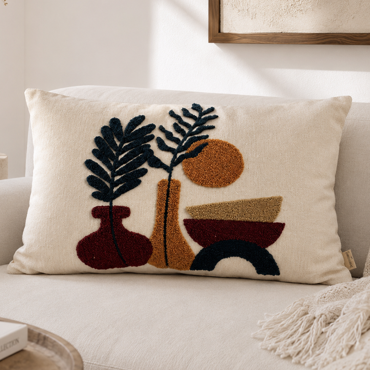 Sunset Vase Lumbar Cushion Cover