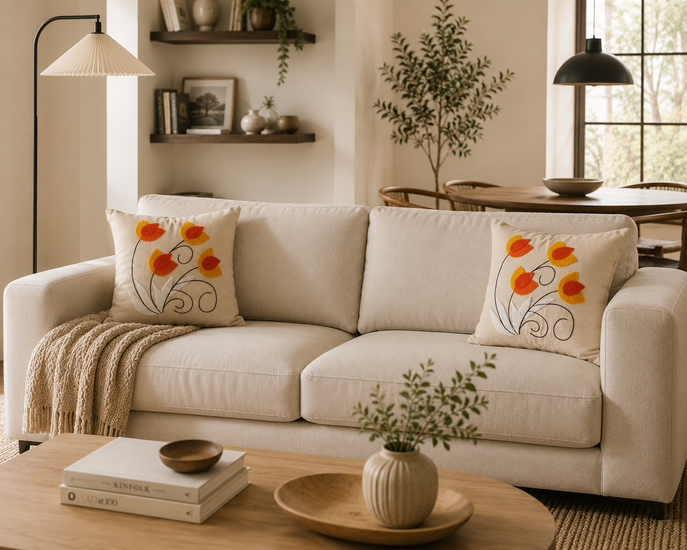 Tulip Bloom Cushion Cover
