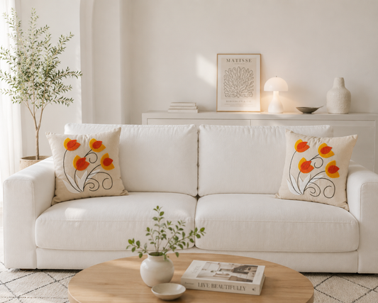 Tulip Bloom Cushion Cover